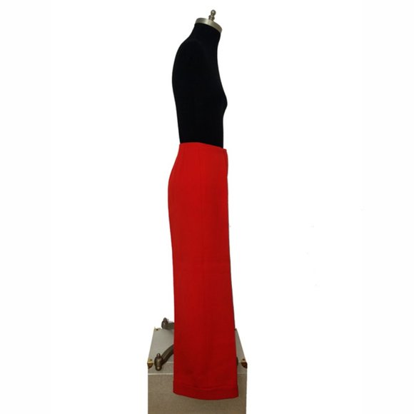 Vtg 60s Rare Wool Gabardine Pant Suit 8 - Picture 11 of 14